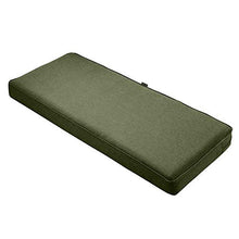 Load image into Gallery viewer, Classic Accessories Montlake Water-Resistant 59 x 18 x 3 Inch Outdoor Bench/Settee Cushion, Patio Furniture Swing Cushion, Heather Fern Green, Patio Loveseat Cushion
