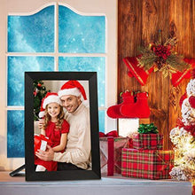 Load image into Gallery viewer, AEEZO WiFi Digital Picture Frame, IPS Touch Screen Smart Cloud Photo Frame with 16GB Storage, Easy Setup to Share Photos or Videos via Free Frameo APP, Auto-Rotate, Wall Mountable (9 inch Black)

