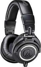 Load image into Gallery viewer, Audio-Technica ATH-M50X Professional Studio Monitor Headphones, Black, Professional Grade, Critically Acclaimed, with Detachable Cable
