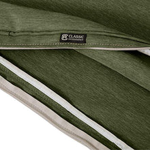 Load image into Gallery viewer, Classic Accessories Montlake Water-Resistant 59 x 18 x 3 Inch Outdoor Bench/Settee Cushion, Patio Furniture Swing Cushion, Heather Fern Green, Patio Loveseat Cushion
