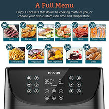 Load image into Gallery viewer, COSORI Air Fryer Max XL(100 Recipes) Digital Hot Oven Cooker, One Touch Screen with 13 Cooking Functions, Preheat and Shake Reminder, 5.8 QT, Black
