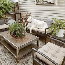 Load image into Gallery viewer, Classic Accessories Montlake Water-Resistant 59 x 18 x 3 Inch Outdoor Bench/Settee Cushion, Patio Furniture Swing Cushion, Antique Beige, Patio Loveseat Cushion
