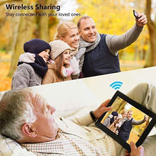 Load image into Gallery viewer, AEEZO WiFi Digital Picture Frame, IPS Touch Screen Smart Cloud Photo Frame with 16GB Storage, Easy Setup to Share Photos or Videos via Free Frameo APP, Auto-Rotate, Wall Mountable (9 inch Black)
