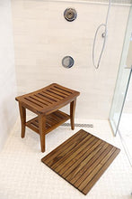 Load image into Gallery viewer, Ala Teak Indoor Outdoor Patio Garden Yard Bath Shower Spa Waterproof Stool Bench Fully Assembled
