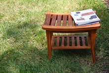 Load image into Gallery viewer, Ala Teak Indoor Outdoor Patio Garden Yard Bath Shower Spa Waterproof Stool Bench Fully Assembled
