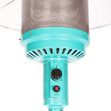 Load image into Gallery viewer, Fire Sense 61130 Powder Coated Patio Heater 46000 BTU, 18"L x 33"W x 87"H - Aqua Blue
