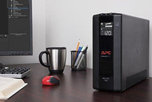 Load image into Gallery viewer, APC UPS, 1500VA UPS Battery Backup &amp; Surge Protector, BX1500M Backup Battery, AVR, Dataline Protection and LCD Display, Back-UPS Pro Uninterruptible Power Supply
