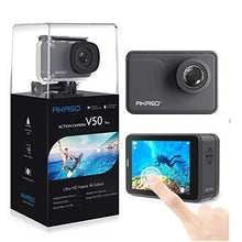Load image into Gallery viewer, AKASO V50 Pro Native 4K30fps 20MP WiFi Action Camera with EIS Touch Screen 100 feet Waterproof Camera Web Camera Support External Mic Remote Control Sports Camera with Helmet Accessories Kit
