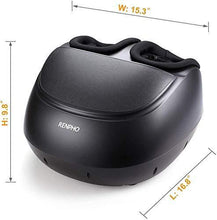 Load image into Gallery viewer, RENPHO Foot Massager Machine with Heat, Fathers Day Gifts, Shiatsu Deep Kneading, Multi-Level Settings, Delivers Relief for Tired Muscles and Plantar Fasciitis, Fits feet up to Men Size 12
