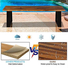 Load image into Gallery viewer, Giantex Wooden Dining Bench Seating Chair Rustic Indoor &amp;Outdoor Furniture (Rustic Brown&amp;Black)
