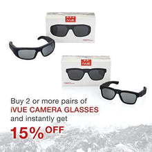 Load image into Gallery viewer, iVUE Wave 1080P HD Camera Glasses Video Recording Sport Sunglasses DVR Eyewear, 32GB Memory
