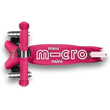 Load image into Gallery viewer, Micro Kickboard - Mini Deluxe LED - Three Wheeled, Lean-to-Steer Swiss-Designed Micro Scooter for Toddlers &amp; Children with Motion-Activated Light-Up Wheels for Ages 2-5 (Pink)
