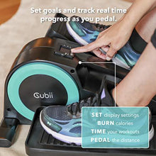Load image into Gallery viewer, Cubii JR1 Seated Under Desk Elliptical Machine for Home Workout, Mini Elliptical, Desk Bike Pedal Exerciser, Whisper Quiet, Under Desk Pedal Exerciser w/Adjustable Resistance &amp; LCD Display - Aqua
