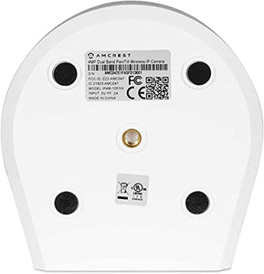 Amcrest 4MP UltraHD Indoor WiFi Camera, Security IP Camera with Pan/Tilt, Two-Way Audio, Night Vision, Remote Viewing, Dual-Band 5ghz/2.4ghz, 4-Megapixel @~20FPS, Wide 120° FOV, IP4M-1051W (White)