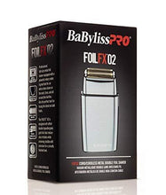 Load image into Gallery viewer, BaBylissPRO FXFS2 FOILFX02 Cordless Metal Double Foil Shaver, Silver
