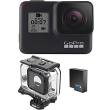 Load image into Gallery viewer, GoPro HERO7 Black + Extra Battery + Super Suit Dive Housing Case - E-Commerce Packaging - Waterproof Digital Action Camera with Touch Screen 4K HD Video 12MP Photos Live Streaming Stabilization
