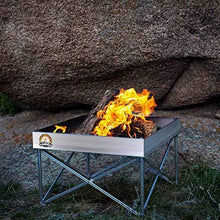 Load image into Gallery viewer, FIRESIDE OUTDOOR Pop-Up Fire Pit | Portable and Lightweight | Fullsize 24 Inch | Weighs 7 lbs. | Never Rust Fire Pit | Heat Shield NOT Included
