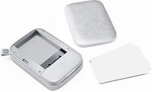 HP Sprocket Portable 2x3" Instant Photo Printer (Luna Pearl) Print Pictures on Zink Sticky-Backed Paper From Your iOS & Android Device
