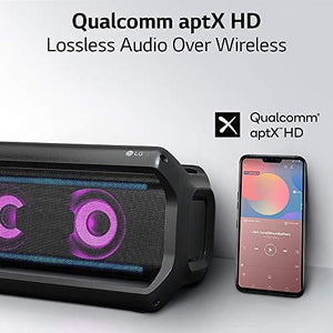 LG PK7 XBOOM Go Water-Resistant Wireless Bluetooth Party Speaker with Up To 22 Hours Playback - Black