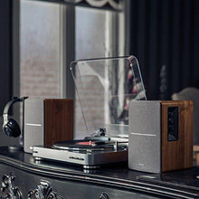 Load image into Gallery viewer, Edifier R1280T Powered Bookshelf Speakers - 2.0 Stereo Active Near Field Monitors - Studio Monitor Speaker - Wooden Enclosure - 42 Watts RMS
