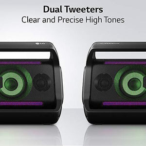 LG PK7 XBOOM Go Water-Resistant Wireless Bluetooth Party Speaker with Up To 22 Hours Playback - Black
