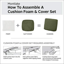 Load image into Gallery viewer, Classic Accessories Montlake Water-Resistant 59 x 18 x 3 Inch Outdoor Bench/Settee Cushion, Patio Furniture Swing Cushion, Heather Fern Green, Patio Loveseat Cushion
