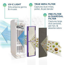 Load image into Gallery viewer, Germ Guardian True HEPA Filter Air Purifier, UV Light Sanitizer, Eliminates Germs, Filters Allergies, Pets, Pollen, Smoke, Dust, Mold, Odors, Quiet 22 inch 5-in-1 Air Purifier for Home, White
