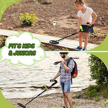 Load image into Gallery viewer, RM RICOMAX Metal Detector for Kids - Kids Metal Detector with LCD Display &amp; Buzzer IP68 Waterproof &amp; 2 Lb Lightweight Best Gift for Kids 24 to 35'' Foldable &amp; Adjustable Kids Metal Detector, Green
