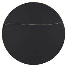 Load image into Gallery viewer, Kate and Laurel Hutton Round Decorative Modern Wood Frame Wall Mirror, 22 Inch Diameter, Walnut Finish
