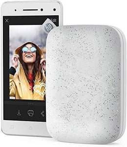 HP Sprocket Portable 2x3" Instant Photo Printer (Luna Pearl) Print Pictures on Zink Sticky-Backed Paper From Your iOS & Android Device