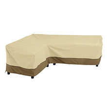 Load image into Gallery viewer, Classic Accessories 55-881-011501-RT Facing, Large Veranda Patio L-Shaped Sectional Sofa Cover, Left, Pebble, Patio Furniture Covers
