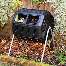 Load image into Gallery viewer, IM4000 Dual Chamber Tumbling Composter (Black)
