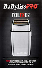 Load image into Gallery viewer, BaBylissPRO FXFS2 FOILFX02 Cordless Metal Double Foil Shaver, Silver
