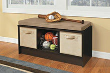 Load image into Gallery viewer, ClosetMaid 1570 Cubeicals 3-Cube Storage Bench, Espresso
