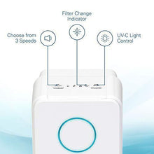 Load image into Gallery viewer, Germ Guardian True HEPA Filter Air Purifier, UV Light Sanitizer, Eliminates Germs, Filters Allergies, Pets, Pollen, Smoke, Dust, Mold, Odors, Quiet 22 inch 5-in-1 Air Purifier for Home, White

