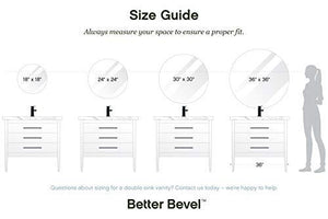 Better Bevel 36" x 36" Frameless Round Mirror | Polished Edge