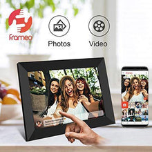 Load image into Gallery viewer, FRAMEO 10.1 Inch Smart WiFi Digital Photo Frame 1280x800 IPS LCD Touch Screen, Auto-Rotate Portrait and Landscape, Built in 16GB Memory, Share Moments Instantly via Frameo App from Anywhere
