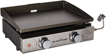 Load image into Gallery viewer, Blackstone Tabletop Griddle, 1666, Heavy Duty Flat Top Griddle Grill Station for Camping, Camp, Outdoor, Tailgating, Tabletop – Stainless Steel Griddle with Knobs &amp; Ignition, Black, 22 inch
