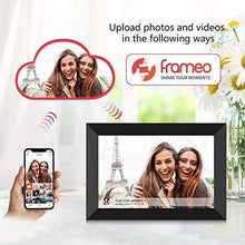 Load image into Gallery viewer, FRAMEO 10.1 Inch Smart WiFi Digital Photo Frame 1280x800 IPS LCD Touch Screen, Auto-Rotate Portrait and Landscape, Built in 16GB Memory, Share Moments Instantly via Frameo App from Anywhere
