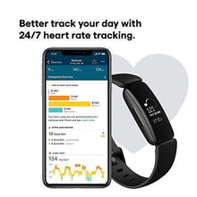 Load image into Gallery viewer, Fitbit Inspire 2 Health &amp; Fitness Tracker with a Free 1-Year Fitbit Premium Trial, 24/7 Heart Rate, Black/Black, One Size (S &amp; L Bands Included)
