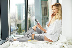 Leg Massager for Circulation - Foot and Calf Massager Air Compression Leg and Thigh Wraps Massage Boots Machine for Home Use Relaxation with Controller