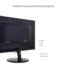 Load image into Gallery viewer, ViewSonic VX2452MH 24 Inch 2ms 60Hz 1080p Gaming Monitor with HDMI DVI and VGA inputs, Black
