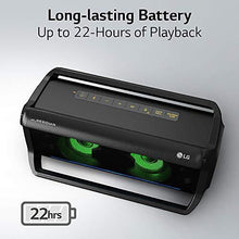 Load image into Gallery viewer, LG PK7 XBOOM Go Water-Resistant Wireless Bluetooth Party Speaker with Up To 22 Hours Playback - Black
