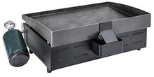 Load image into Gallery viewer, Blackstone Tabletop Griddle, 1666, Heavy Duty Flat Top Griddle Grill Station for Camping, Camp, Outdoor, Tailgating, Tabletop – Stainless Steel Griddle with Knobs &amp; Ignition, Black, 22 inch

