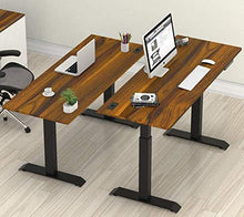Load image into Gallery viewer, SHW Standing Desk Electric Height Adjustable Computer Desk, 48 x 24 Inches, Walnut
