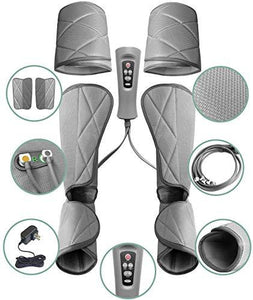 Leg Massager for Circulation - Foot and Calf Massager Air Compression Leg and Thigh Wraps Massage Boots Machine for Home Use Relaxation with Controller