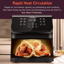 Load image into Gallery viewer, COSORI Air Fryer(100 Recipes), 12-in-1 Large XL Air Fryer Oven with Upgrade Customizable 10 Presets, Preheat, Shake Reminder, Digital Hot Oilless Cooker, 5.8QT, Black
