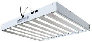 Hydrofarm Agrobrite FLT28 T5 Fluorescent, 2 Foot, 8 Tube Grow Light System, 2-Feet, White