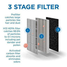 Load image into Gallery viewer, Medify MA-25 Air Purifier with H13 HEPA filter - a higher grade of HEPA for 500 Sq. Ft. Air Purifier | Dual Air Intake | Two '3-in-1' Filters | 99.9% removal in a Modern Design (1-Pack, Black)
