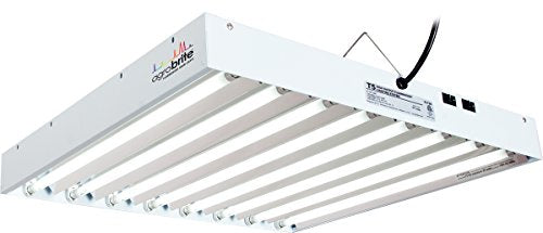 Hydrofarm Agrobrite FLT28 T5 Fluorescent, 2 Foot, 8 Tube Grow Light System, 2-Feet, White